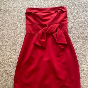 Red strapless cocktail dress, Gorgeous! Classic!